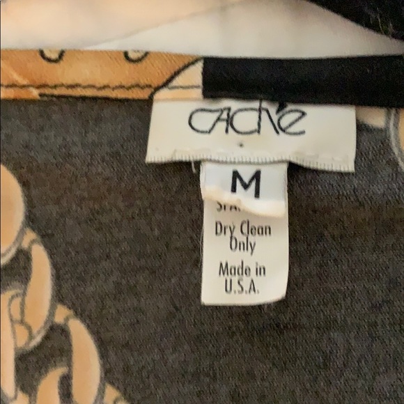 Cache rucched top with gold accents - Picture 3 of 4